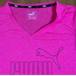 Neon Pink PUMA workout shirt